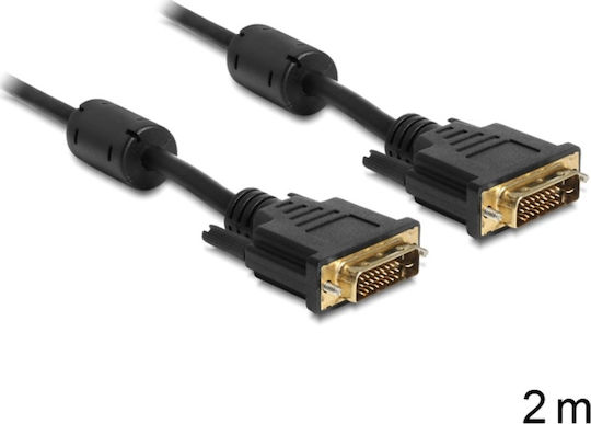 DeLock Cablu DVI-D - DVI-D 2m Negru (83190)