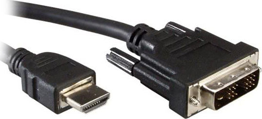 Value 1m DVI-D male to HDMI male Cable Black (11.99.5519)