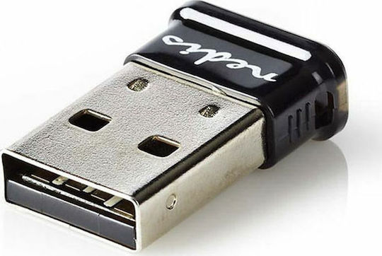 Nedis USB Bluetooth 4.0 Адаптер с Обхват 100м Черен (BLDO100V4BK)