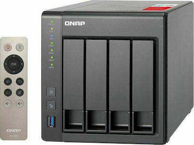 QNap TS-451+-8G NAS Tower με 4 θέσεις για HDD/SSD και 2 θύρες Ethernet