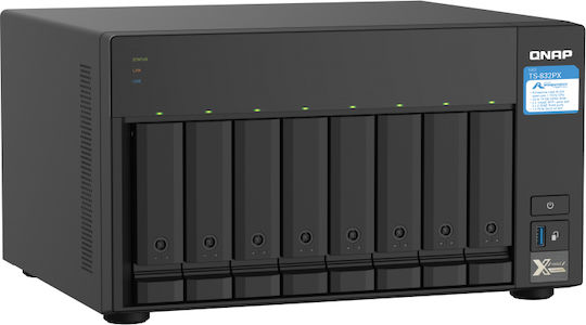 QNap TS-832PX-4G NAS Кула с 8 слота за HDD/SSD и 2 Ethernet порта