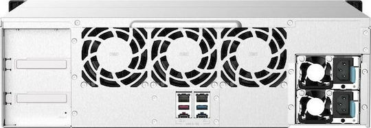 QNap TS-1673AU-RP-16G NAS Rack με 16 θέσεις για HDD/SSD και 2 θύρες Ethernet