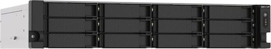 QNap TS-1273AU-RP-8G NAS Rack με 12 θέσεις για HDD/SSD και 2 θύρες Ethernet