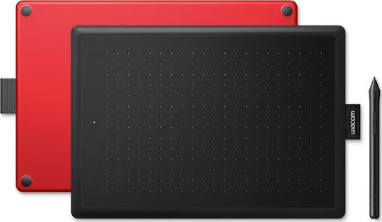Wacom One Medium Stilou digital fără ecran Negru / Roșu