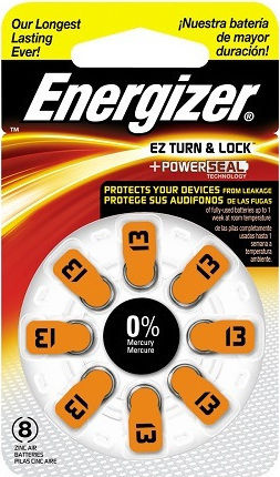 Energizer Батерии За Слухови Апарати 13 1.4V 8бр