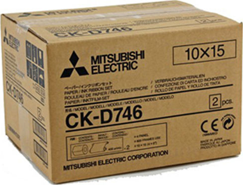 Mitsubishi Electric CK-D746 Original Ribbon 10x15 cm 2x 400 Prints 2pcs