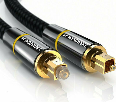 Wozinsky Optical Audio Cable TOS male - TOS male Μαύρο 3m
