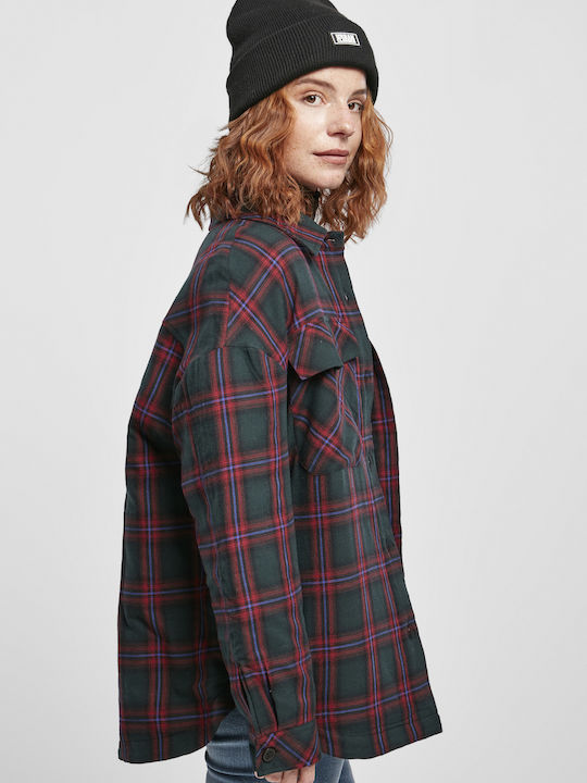 Γυναικείο Καρό Πράσινο Overshirt