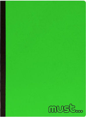 Must Notebook Ruled A4 96 Sheets 3 Subjects Foldi 1pcs (Μiscellaneous colours)