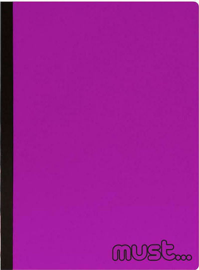 Must Team Ruled Notebook A4 128 Paper Sheets 4 Subjects Foldi (Miscellaneous Colours)