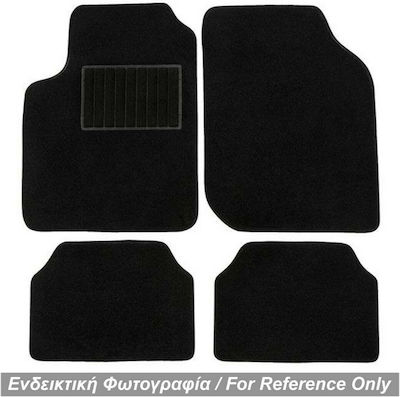 Cik Set of Front and Rear Mats 4pcs from Carpet for Peugeot 206 Black