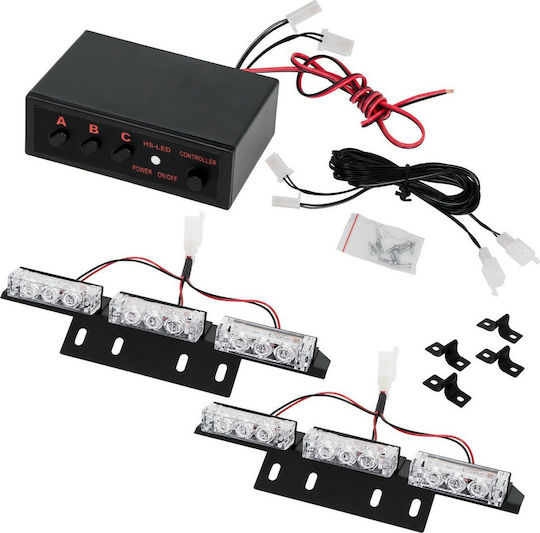GloboStar Car Signaling Bar LED 10 - 30V Waterproof with White Lighting