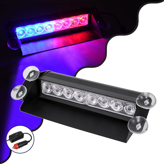 GloboStar Car Signaling Bar LED 10 - 30V Waterproof with Red Lighting