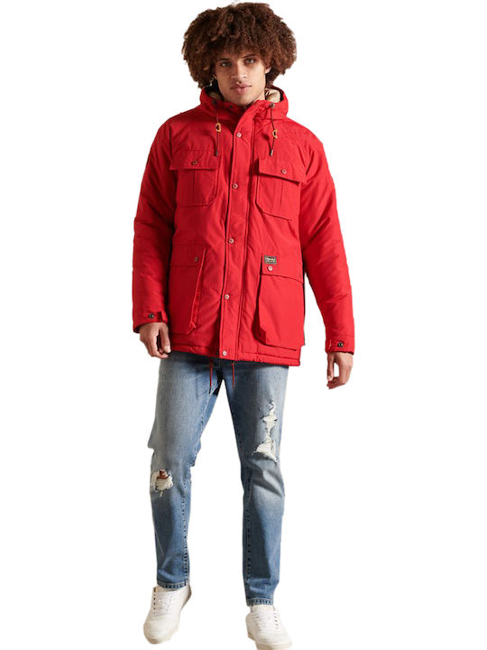 Mountain Winter Jacket Parka Red