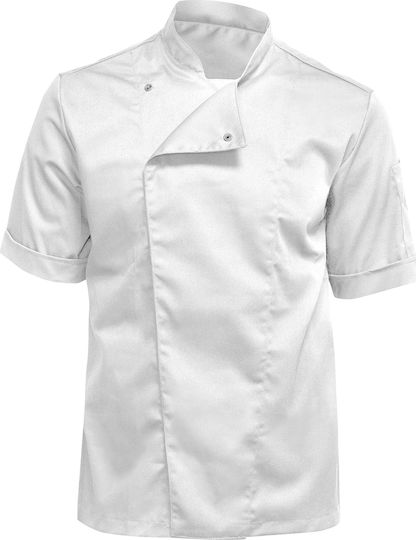 strongAnt Coat Chef White with Short Sleeve Stretch