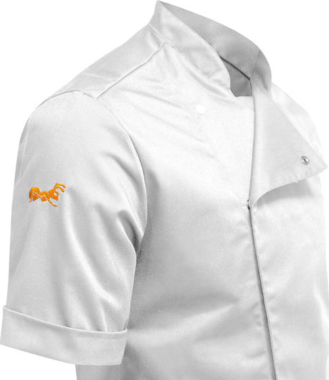 strongAnt Coat Chef White with Short Sleeve Stretch