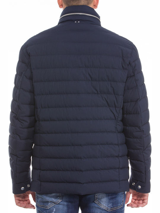 Hugo Boss Ανδρικό Χειμωνιάτικο Μπουφάν Puffer Navy Μπλε