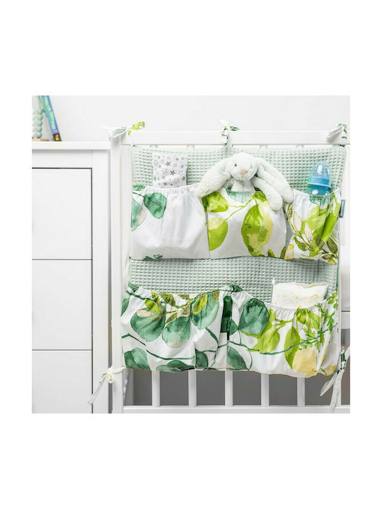 Sensillo Nursery Storage Basket Crib Bumper 02006 Green