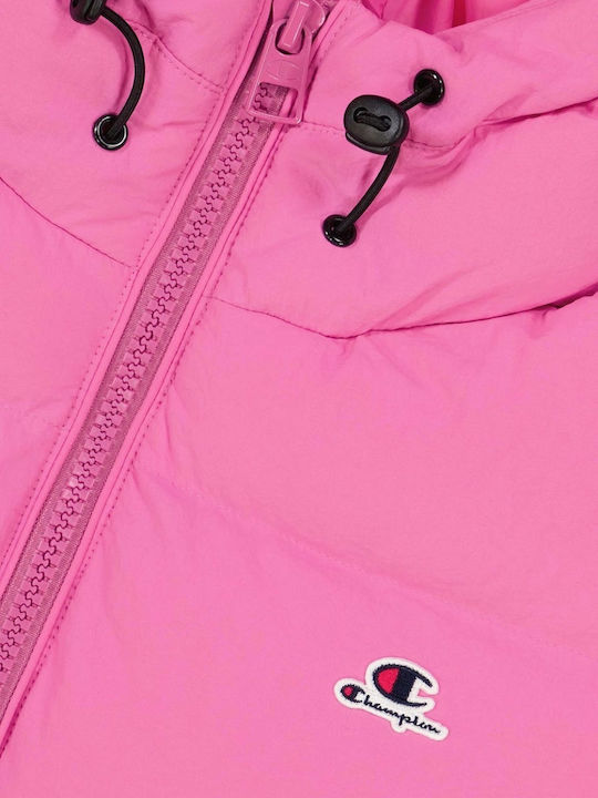 Scurtă Jachetă de femei Puffer Fuchsia