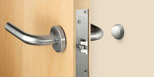 Door Stopper Adhesive Plastic Λευκό 2pcs