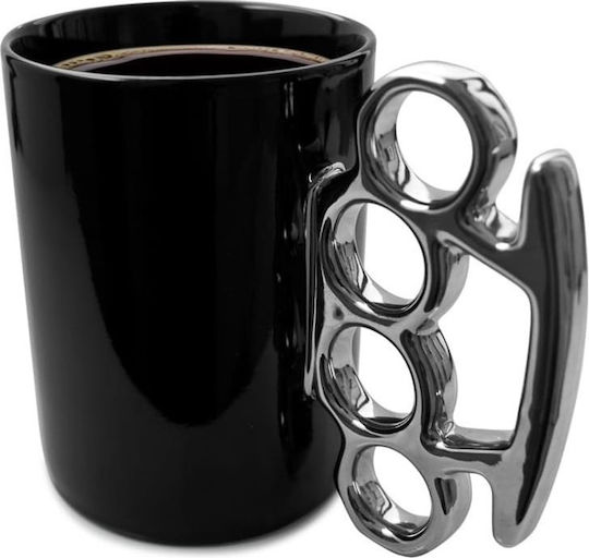 Brass Knuckles Mug from Porcelain Black 430ml