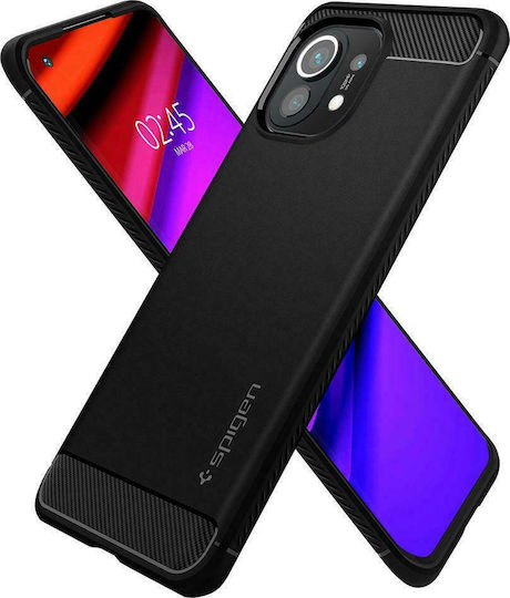 Spigen Rugged Armor Umschlag Rückseite Silikon 2mm Schwarz (Xiaomi Mi 11)