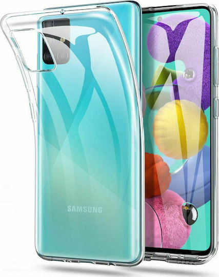 Hurtel Back Cover Σιλικόνης Διάφανο (Galaxy A51)