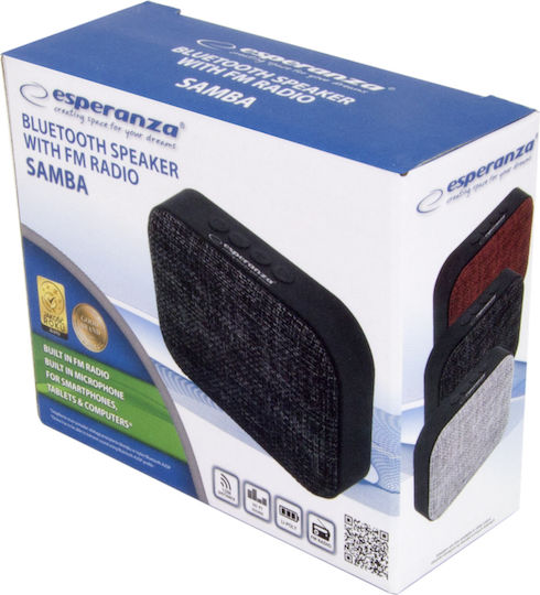 Esperanza Samba Bluetooth Speaker 3W with Radio Black