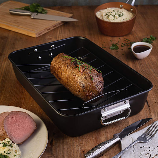 San Ignacio San Ignacio Aluminum Baking Pan with Non-Stick Interior Coating 28x40cm