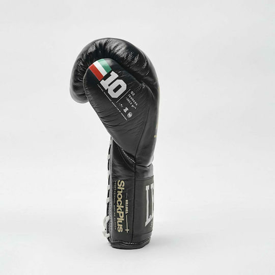Leone Shock Plus GN102L Boxing Gloves for Match Black