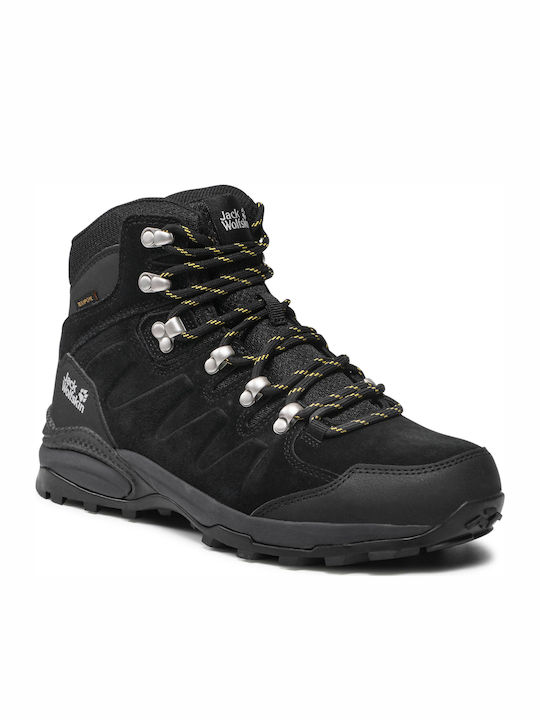 Jack Wolfskin Refugio Texapore Мъжки Планински Боти Черни
