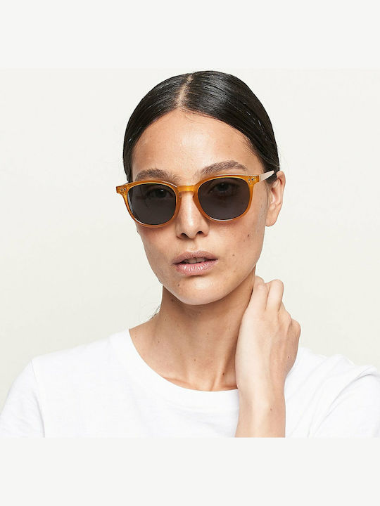 Meller Banna Unisex Sunglasses with Plastic Frame Amber Carbon BA-AMBCAR