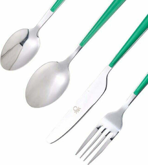 Benetton Rainbow Cutlery Set 24 Pieces Benetton Rainbow Cutlery Set 24 Pieces