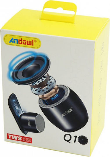 Andowl Q1 Boxă Bluetooth 3W cu Durată de Baterie până la 4 ore Negru