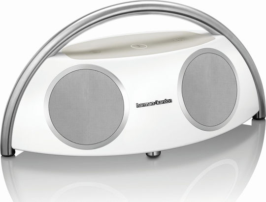 Harman Kardon Go + Play Mini Ηχείο Bluetooth 100W με Ραδιόφωνο και Διάρκεια Μπαταρίας έως 8 ώρες Λευκό