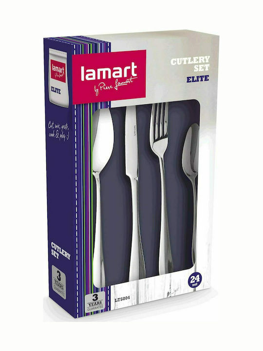 Lamart Set de Tacâmuri Inoxidabil Argint 24buc