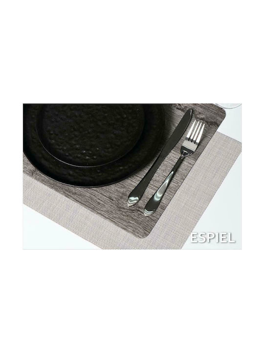 Espiel Plastic Placemat Gray 45x30cm