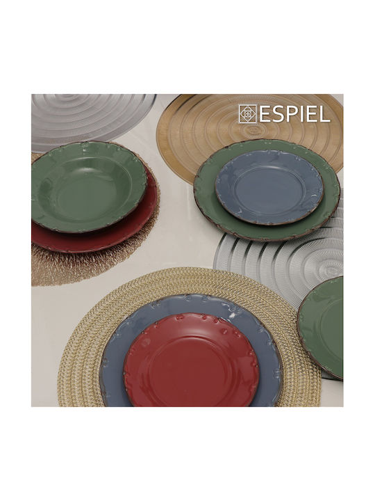 Espiel Round Plastic Placemat Gold 38cm