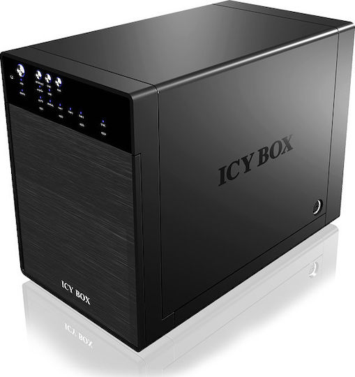 Icy Box Θήκη για 4 Σκληρούς Δίσκους 3.5" SATA III με σύνδεση USB 3.0 / eSATA
