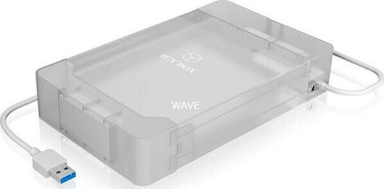 Icy Box Carcasă Pentru Hard Disk 2.5" / 3.5" SATA III Cu Conectivitate USB 3.0 În Culoare Transparentă