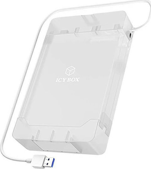 Icy Box Carcasă Pentru Hard Disk 2.5" / 3.5" SATA III Cu Conectivitate USB 3.0 În Culoare Transparentă