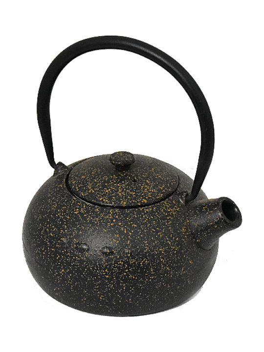 Karni Patchy Teapot Set Cast iron with Filter Hand Brown 850ml 1pc