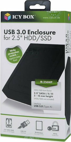 Icy Box Θήκη για Σκληρό Δίσκο 2.5" SATA III με σύνδεση USB 3.0