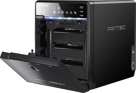 Fantec QB-35US3-6G Твърд диск кутия за 4 твърди дискове 3.5" SATA III с връзка USB 3.0 / eSATA в Черен цвят