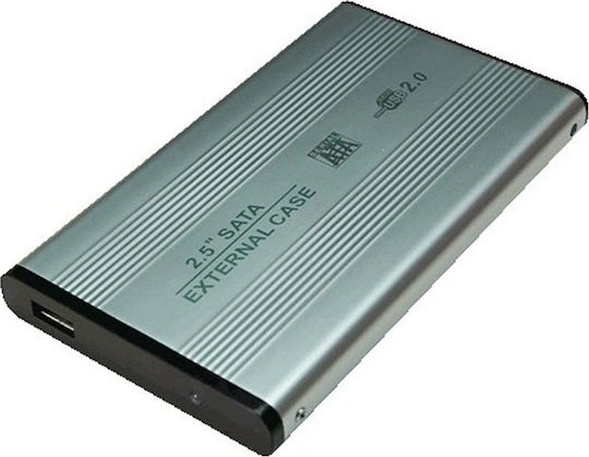 LogiLink Case for Hard Drive 2.5" SATA III with Connection USB 2.0 Silver