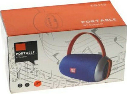 T&G Bluetooth високоговорител 10W с радио и живот на батерията до 4 часа Blue/Orange TG-112