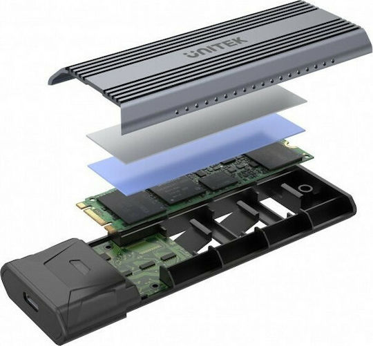 Unitek SolidForce Θήκη για Σκληρό Δίσκο M.2 PCI Express με σύνδεση USB 3.1