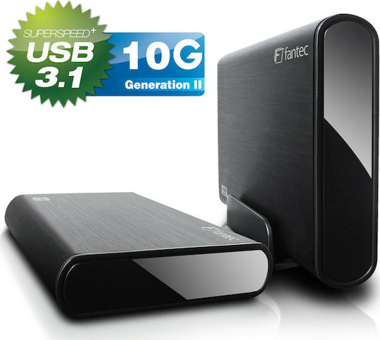 Fantec DB-ALU31 Case for Hard Drive 3.5" SATA III with Connection USB 3.1