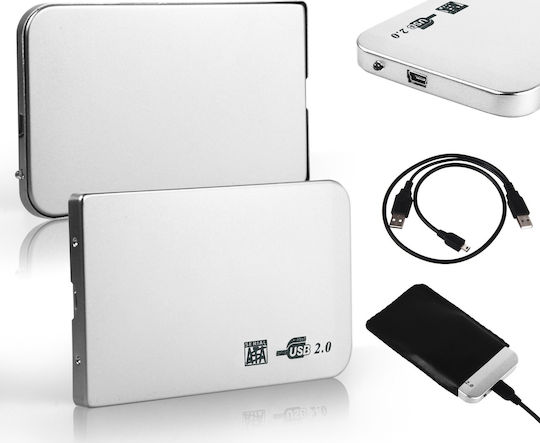 Твърд диск кутия 2.5" SATA III с връзка USB 2.0 в Син цвят