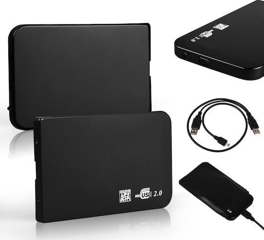 Твърд диск кутия 2.5" SATA III с връзка USB 2.0 в Син цвят